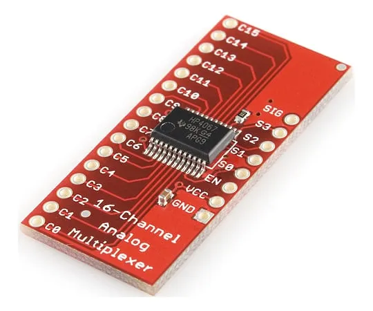 67-0452-27 SparkFun Analog/Digital MUX Breakout - CD74HC4067 BOB-09056