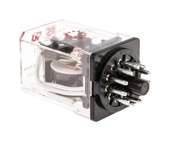 63-4604-57 RS PRO, 230V ac Coil Non-Latching Relay 3PDT, 10A Switching Current Plug In, 3 Pole 348-813