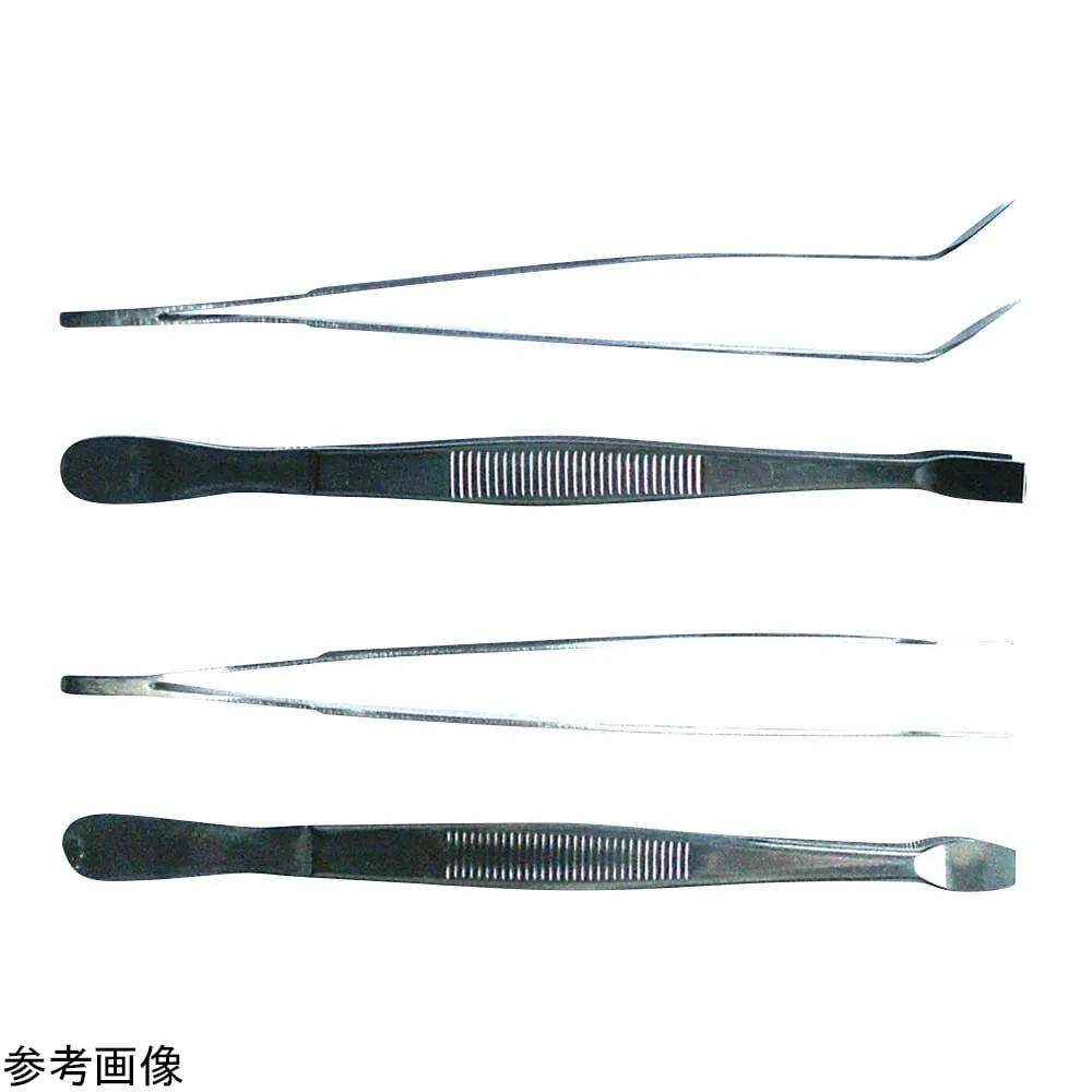 4-4419-01 SUS 304 Flat Tweezers Straight 115 mm 9160391