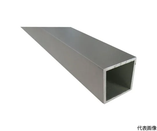 64-5010-72　［Discontinued］Aluminum Mold Square Pipe 25 x 25 x 2.0 Silver 2 m　FM177SL