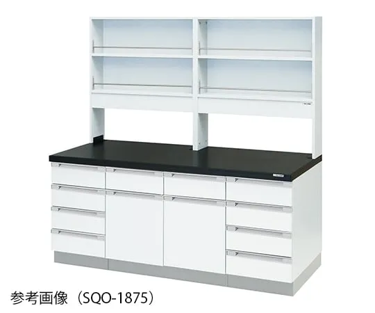 3-4321-11 Laboratory side bench (Wood Type) 1800 × 750 × 800/1800mm SQO-1875