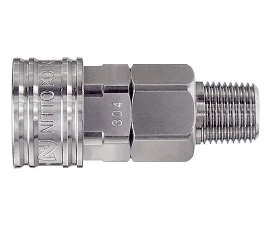 3-9078-01 Compact Coupler (Compact And Low-Pressure General Purpose Type) Rc 1/8 Socket CO-1SM-SUS-FKM