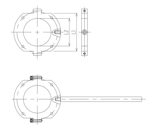 62-2107-14 Flange for Distillation Column 3482-01