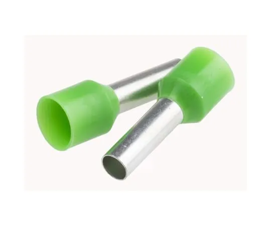 63-4627-96 RS PRO Insulated Crimp Bootlace Ferrule, 12mm Pin Length, 3.9mm Pin Diameter, 6mm² Wire Size, Green 458-897