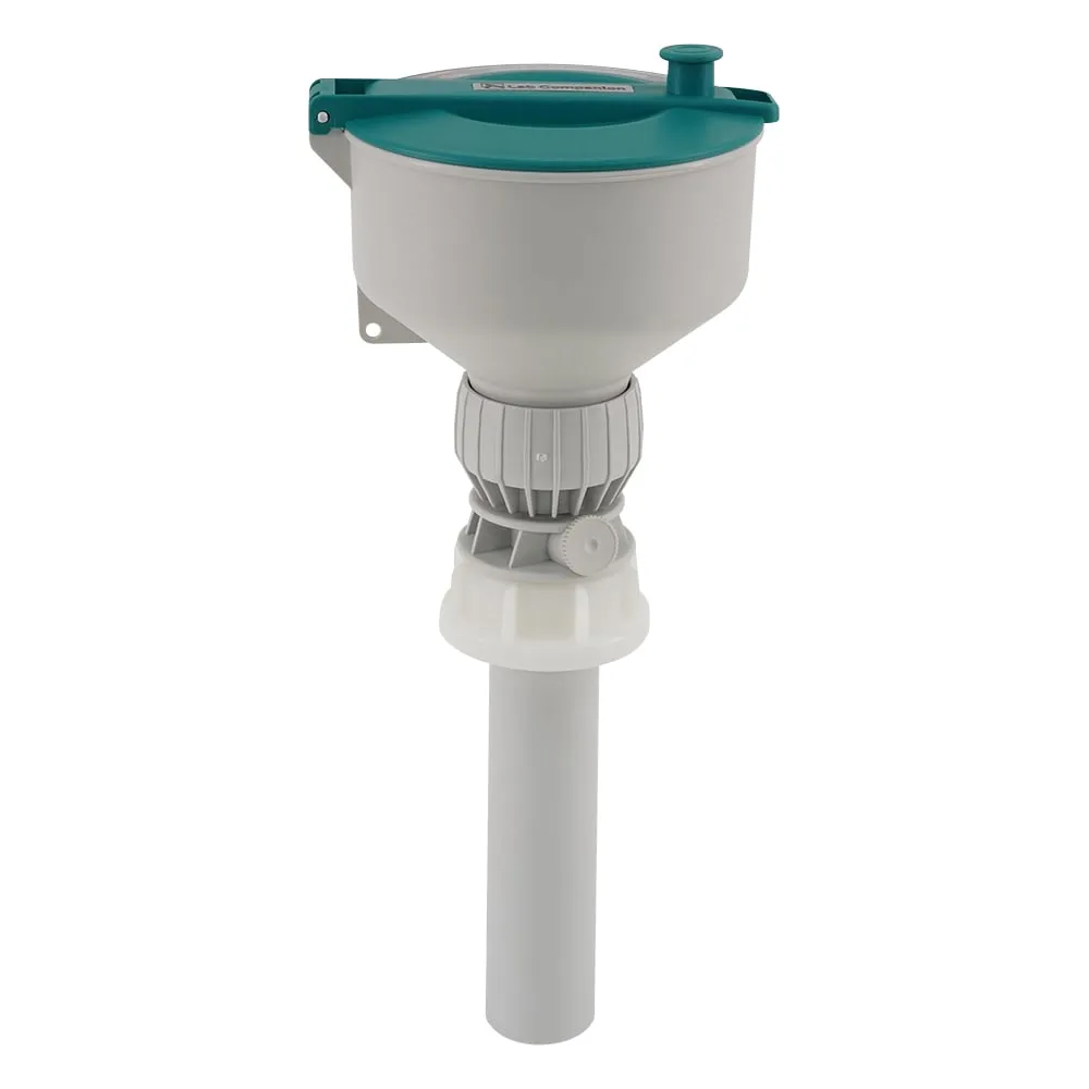 4-2537-01 recovery of waste liquid Container with Float , funnel , chisel , WHITE SF14-PW