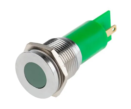 63-4587-43 RS PRO Green Indicator, 24 V ac/dc, 16mm Mounting Hole Size, Solder Tab Termination, IP67 211-774