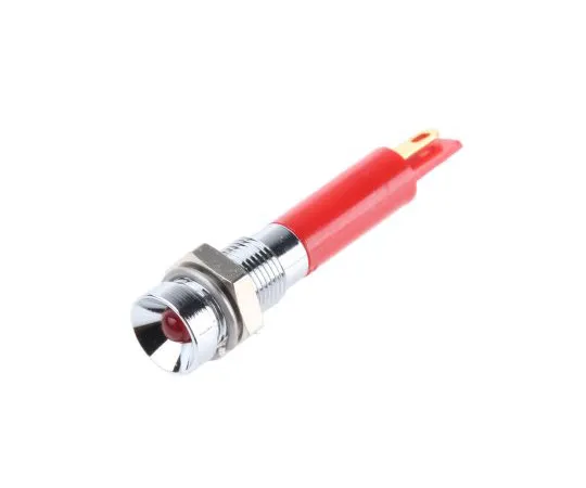 63-4587-21 RS PRO Red Indicator, 12 V dc, 6mm Mounting Hole Size, Solder Tab Termination 211-156