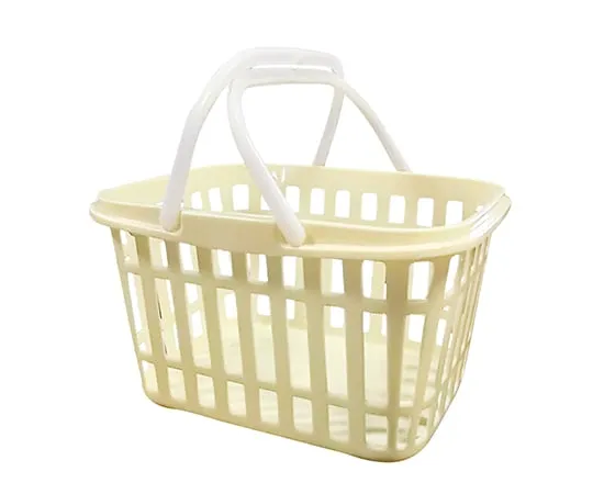 3-6074-01　［Discontinued］New Stripe Basket Ivory