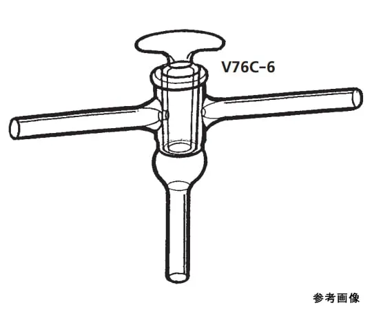 64-1065-90 Vacuum Cock T-type Two-directional V76C-6-1