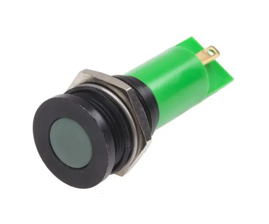 63-4587-41 RS PRO Green Indicator, 12 V, 16mm Mounting Hole Size, Solder Tab Termination 211-730