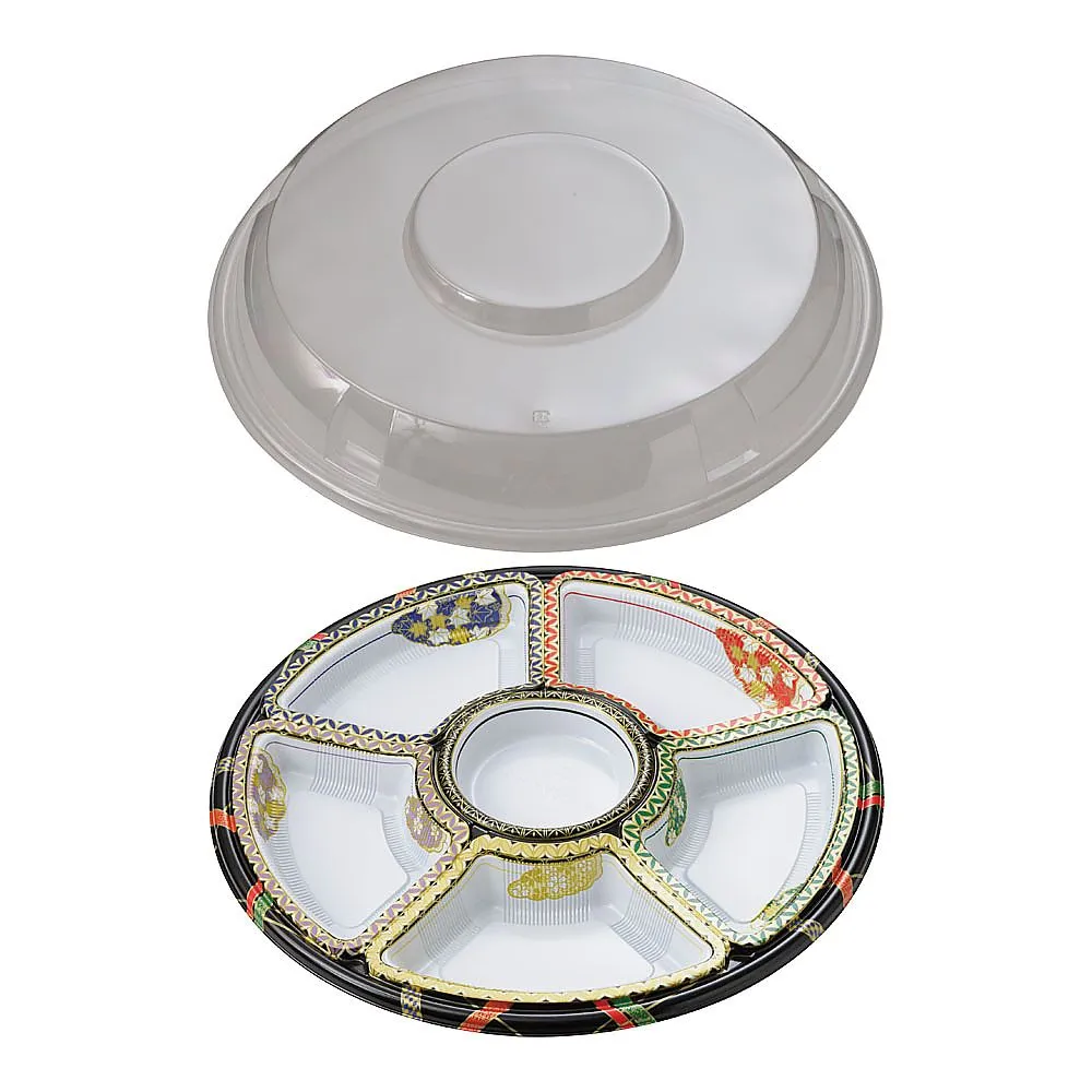 62-6652-46 Round Hors d'oeuvres Yuzen Set (10 pcs) TOM-420