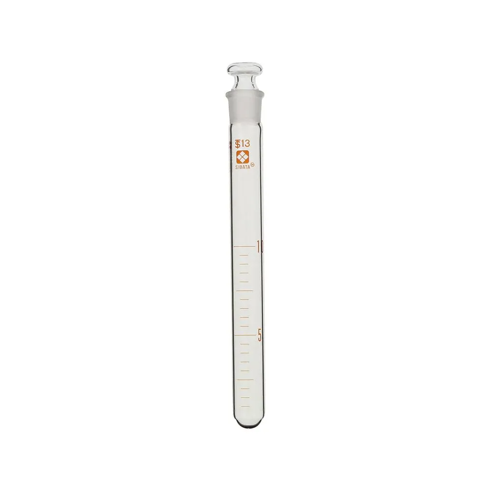 61-4408-10 Common Sliding Stoppered Test Tube with Flat Plug 10mL 008380-10A
