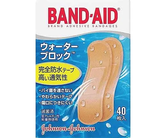 62-6870-30　［Discontinued］Band-Aid First-Aid Adhesive Water Block 40 Pieces Included　4901730020527