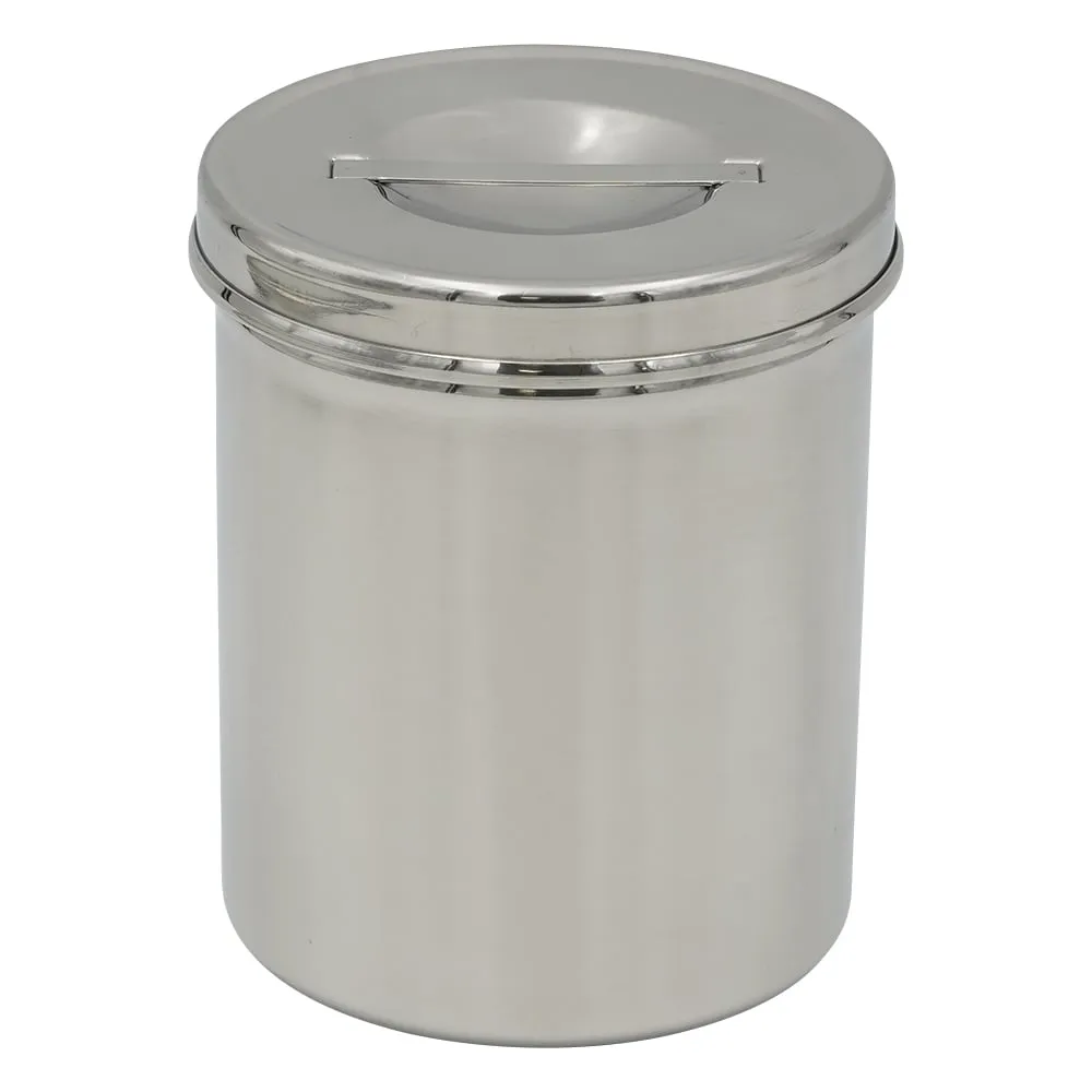 5-188-01 Stainless Steel Universal Can (Lid with Handle) φ120 x 150mm -