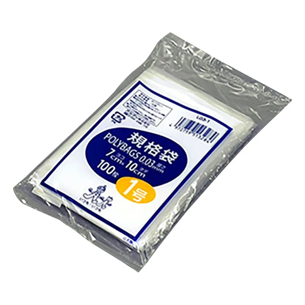 1-8279-01 Standards Conformance Poly Bag 70 x 100mm 100 Pieces L03-1