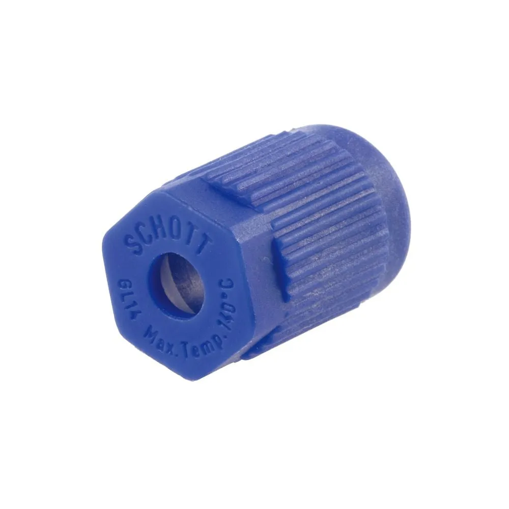 61-4412-22 Blue Cap for Screw Cap Bottle 2 Or 3-Port Cap GL-14 017270-5A