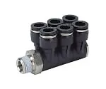 61-7633-02 Tube Fitting Triple Branch A R1/8 Clean Package PAT4-01-C