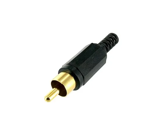 63-3100-08 RCA Plug gold-plated black WTN19F6197GB