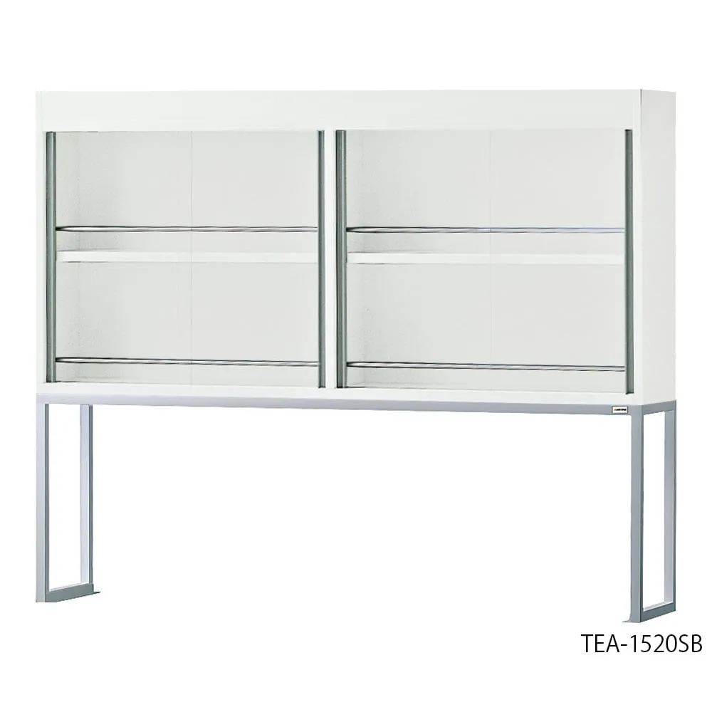 4-5567-01 Reagent Shelf (for Side Laboratory Table, Leg Steel Type, with Glass Door) 900 x 200 x 1170 mm TEA-920SB