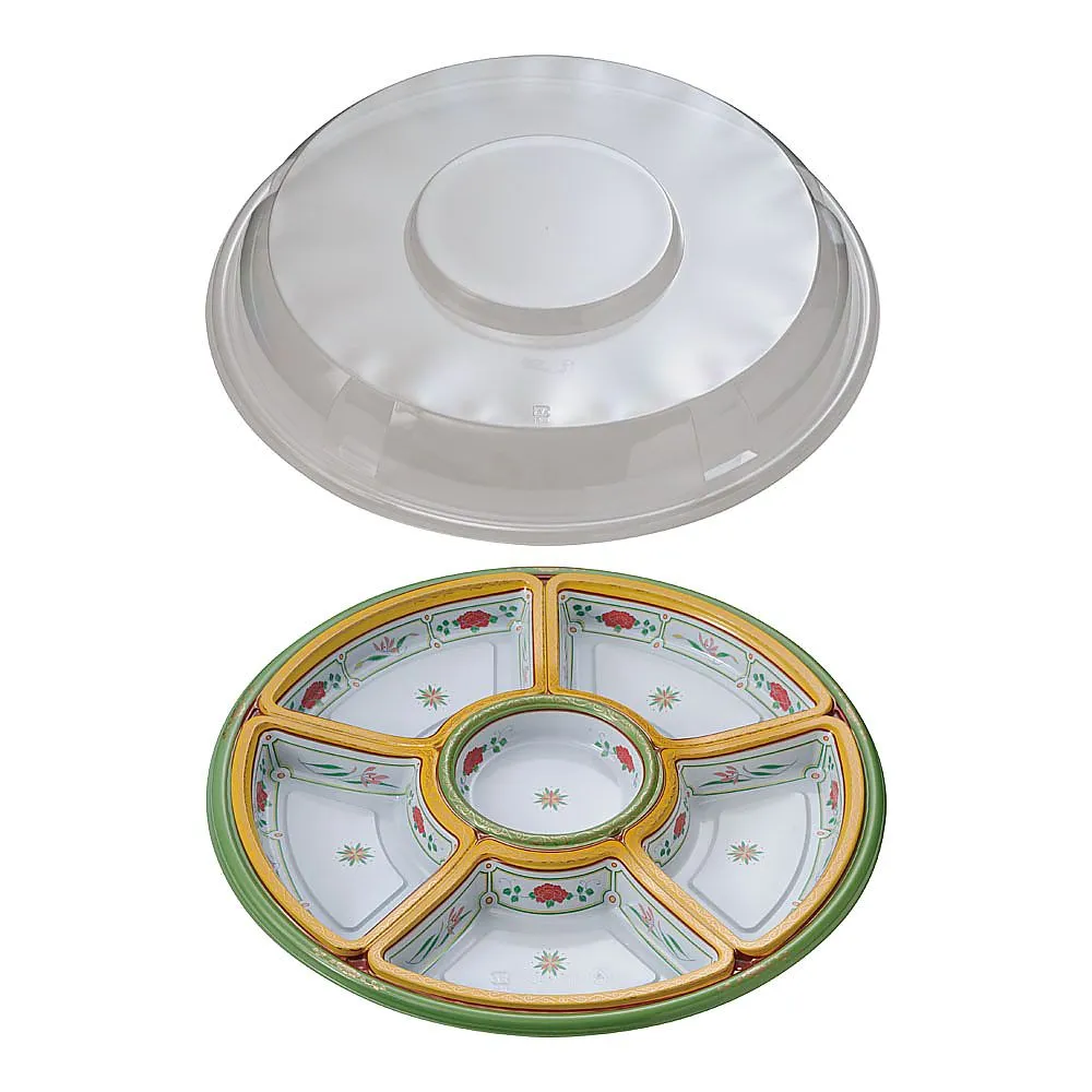 62-6652-55 Round Hors d'oeuvres Emerald Set (10 Sets) TOM-420