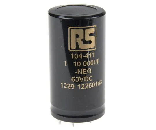 63-4140-12 KEMET 10000μF 63V dc Aluminium Electrolytic Capacitor, Through Hole 40 x 75mm +85°C 40mm 75mm ALP20A103DE063