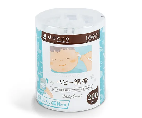 61-7361-87　［Discontinued］Dacco Baby Cotton Swab 200 Pieces　88427