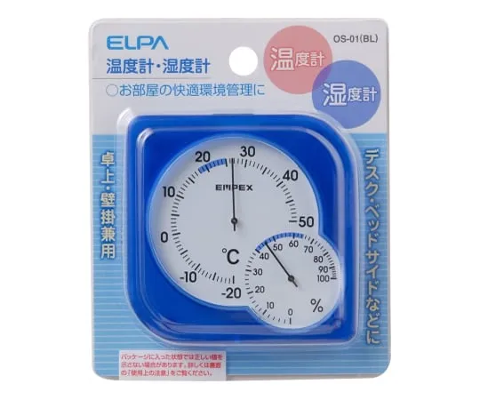 62-8590-65 Thermo Hygro Meter Clear Blue OS-01(BL)