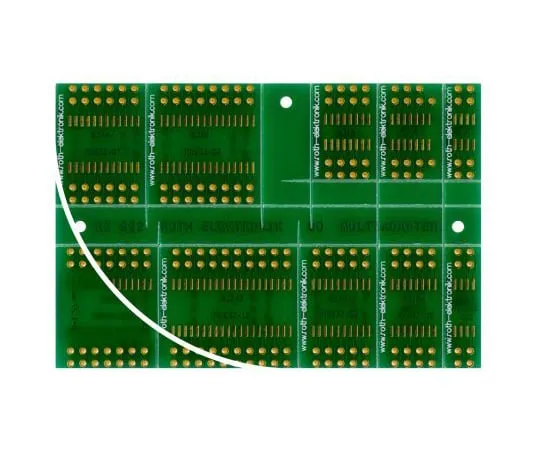 63-4800-62　［Discontinued］Surface Mount (SMT) Board SO, SOJ Epoxy Glass Double-Sided 87.94 x 58.95 x 1.5mm FR4　RE932