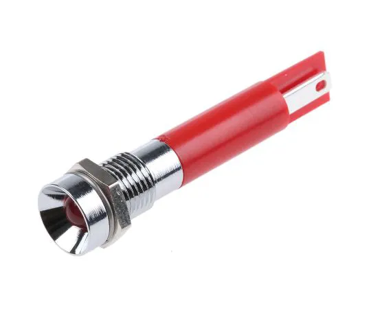 63-4587-14 RS PRO Red Indicator, 12 V dc, 8mm Mounting Hole Size, Solder Tab Termination 210-945