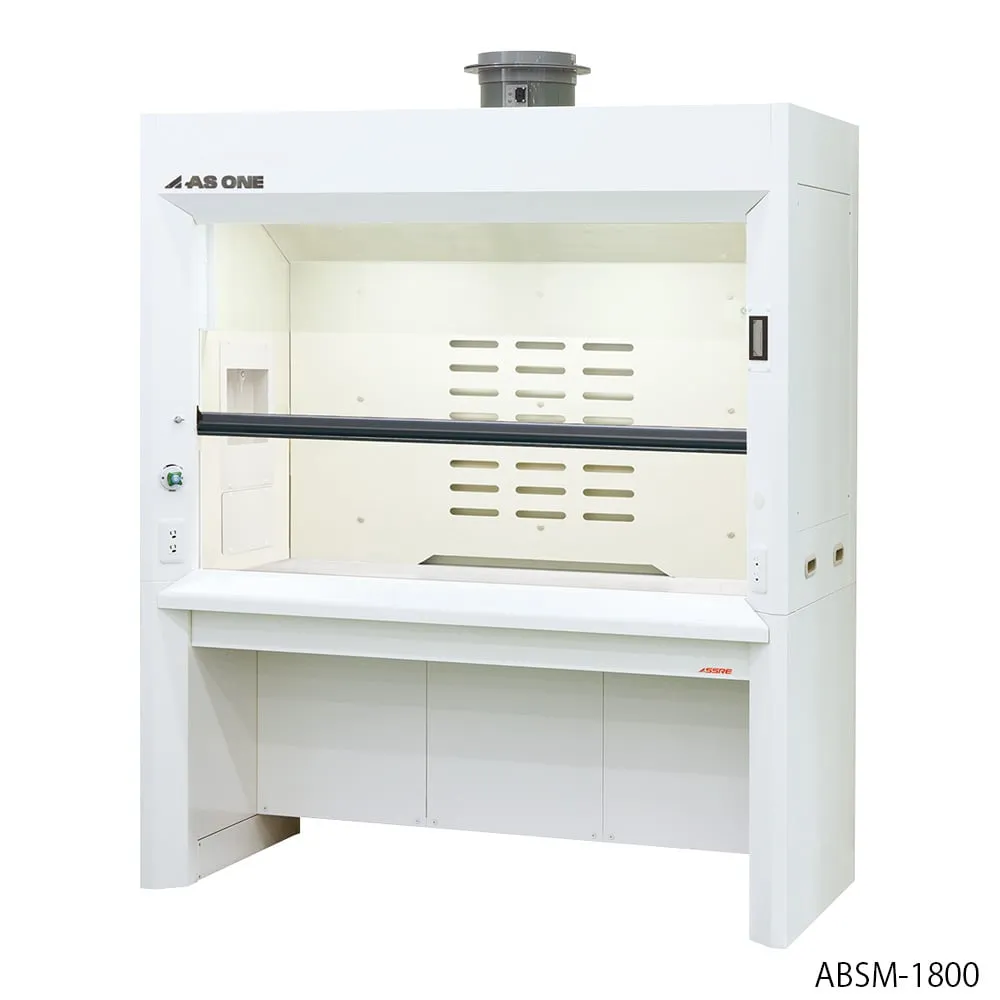 3-8047-11 Fume Hood (Low Ceiling Type) Deep 1200 x 980 x 2100 mm ABDM-1200