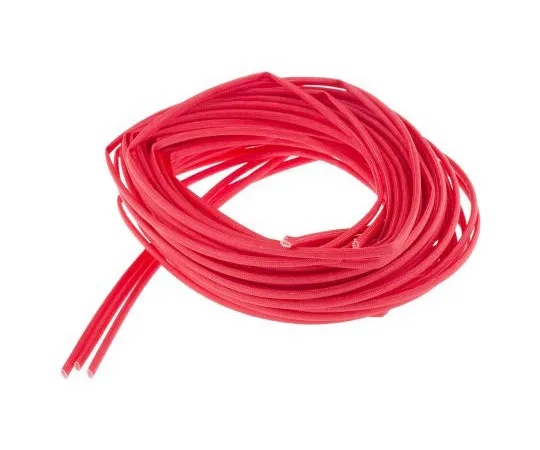 63-4613-13 RS PRO Braided Acrylic Fibreglass Red Cable Sleeve, 2mm Diameter, 5m Length 398-745