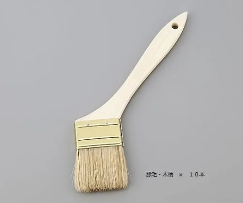 1-1641-51　［Discontinued］Brush Hog Bristles, Wooden Handle 30mm 1 Box (10 Pcs)　712