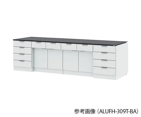 4-3418-01 Side Laboratory Table (Steel Cabinet Type) Chemical Type 1800 x 900 x 850 mm ALUFH-189T-BA