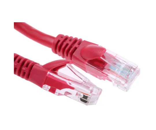 63-4645-47 RS PRO Red PVC Cat5e Cable U/UTP, 3m Male RJ45/Male RJ45 Terminated 556-326