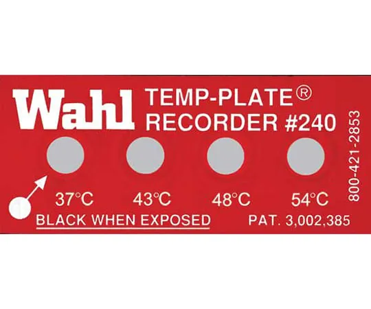 61-3815-71 Standard 4 Points Temperature Label :Temp-plate 240 240-037