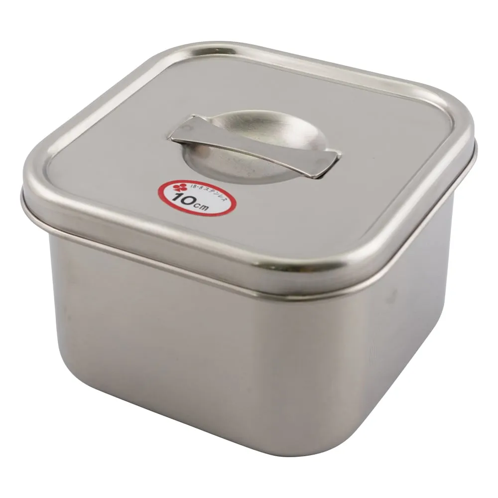 5-186-01 With Grip Square Stainless Steel Pot 0.6L No.0