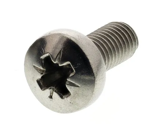 63-4582-45 RS PRO, M5 Pan Head, 12mm Stainless Steel Pozidriv A4 316 Plain 190-557