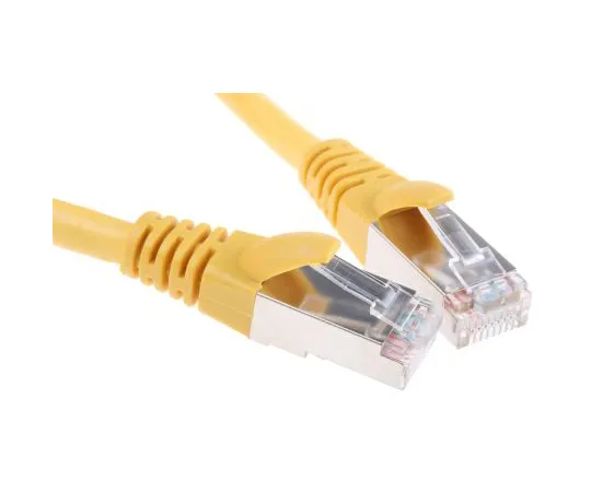 63-4645-39 RS PRO Yellow PVC Cat5e Cable F/UTP, 1m Male RJ45/Male RJ45 Terminated 556-247