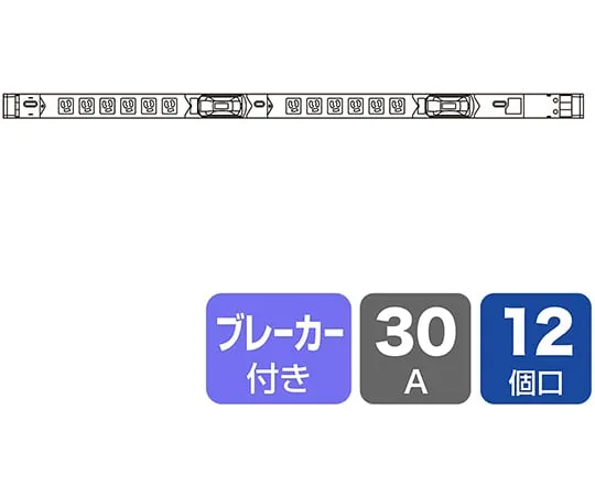 64-0880-15　［Discontinued］Outlet 30 A for 19 inch server rack　TAP-SVSL3012B