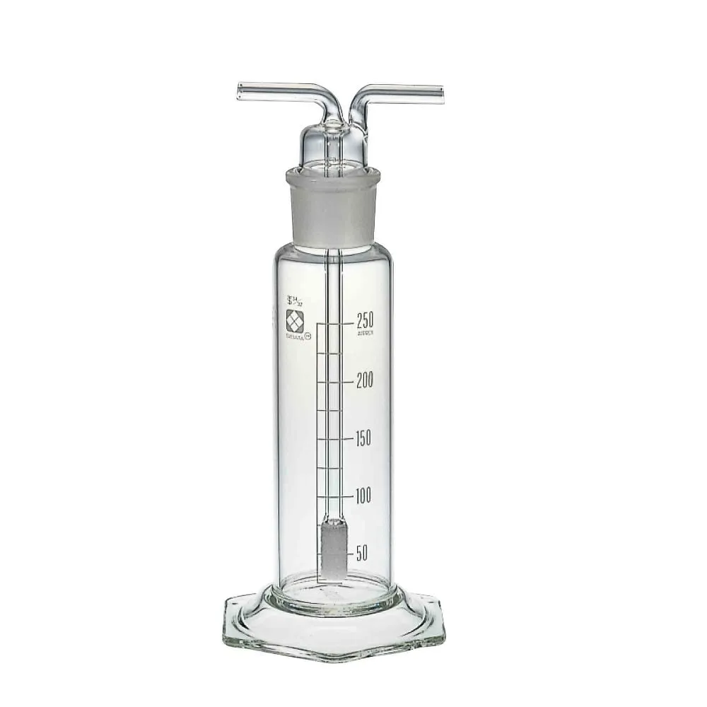 61-4424-71 Gas Cleaning Bottle Standard Ground Joint, (with Cylindrical Filter) 85GP250 014650-6