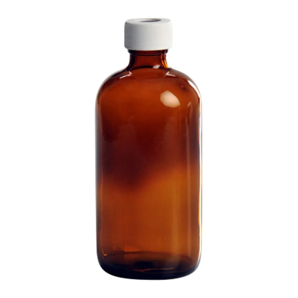 4-4810-01 Bottle w/Septum, Narrow Mouth 125 mL Unwashed Tea 24 bottles 1121-S004
