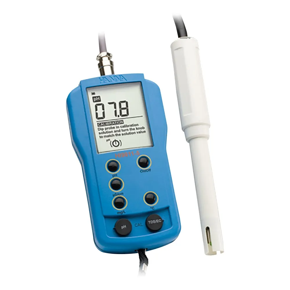1-3538-21-20 pH Meter main Body Blue Calibration Certaificate HI9811-51