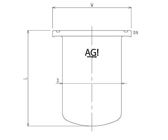 61-4718-69 Separable Reaction Vessel with O-Ring Groove 3026-15/250A-G