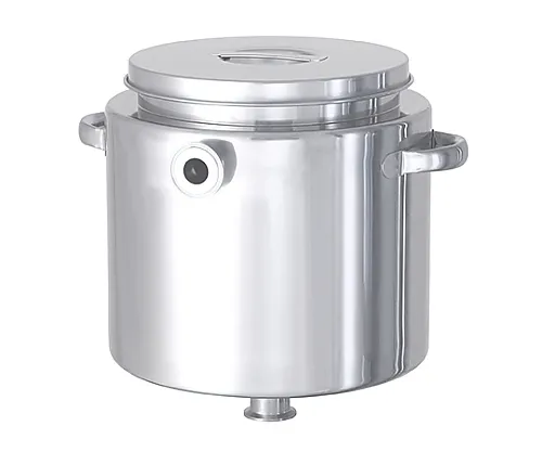 61-0750-83 Hopper Type Stainless Steel Jacket Container with Stock Lid 4L HT-ST-J-18