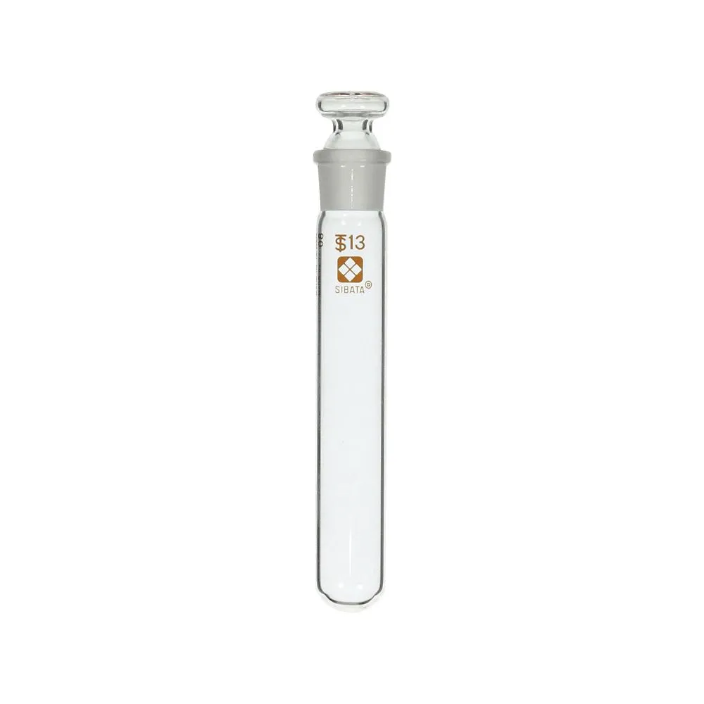 61-4408-42 Common Sliding Stoppered Centrifugal Precipitation Tube Round-Bottom Type with Flat Plug No Scale 10mL 010280-15106A