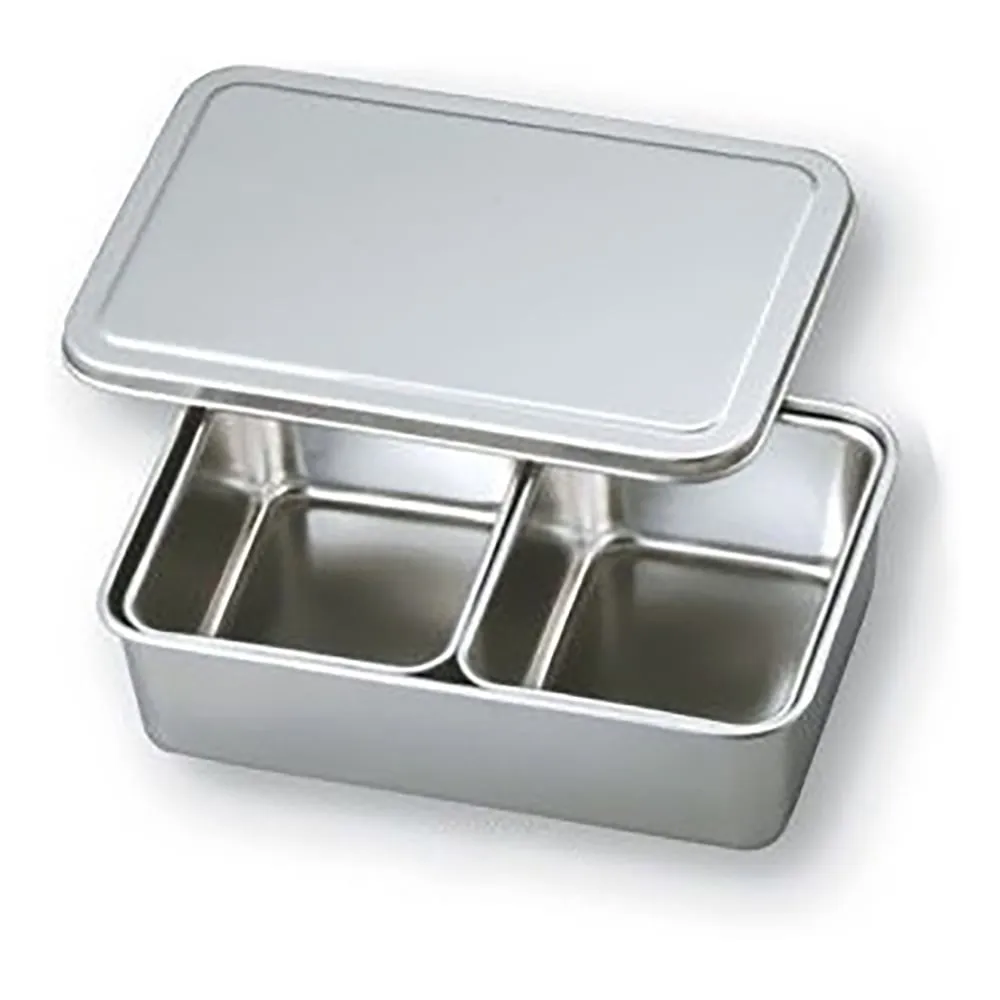 1-4533-01 Stainless Steel Tray with Lid (Including Pcs Of Inner Tray) 137 x 106 x 61mm 66702