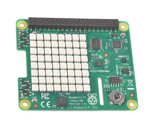 63-3000-21　［Discontinued］Raspberry Pi Sense Hat, Sense Inertial Measurement Unit (IMU) - 11 DoF HAT for Raspberry Pi　Sense Hat