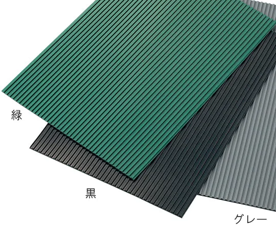 2-9252-01 Rubber Mat (Styrene, Butadiene Rubber) Green 1m x 5m x 3T IRC-G-3-1-5