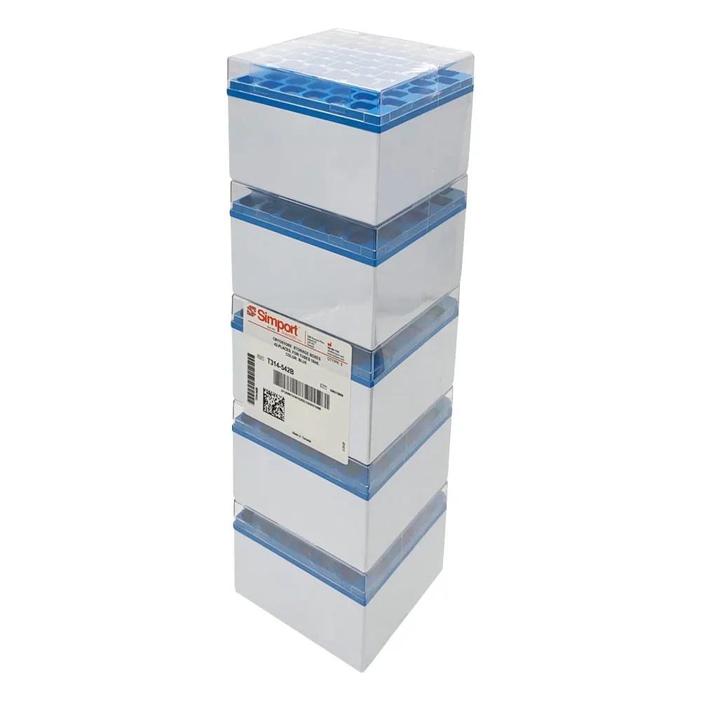3-8638-01 Cryostorage Box Cryostore (TM) Blue 5 Pieces T314-542B