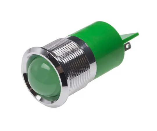 63-4587-35 RS PRO Green Indicator, 24 V ac/dc, 22mm Mounting Hole Size, Solder Tab Termination 211-601